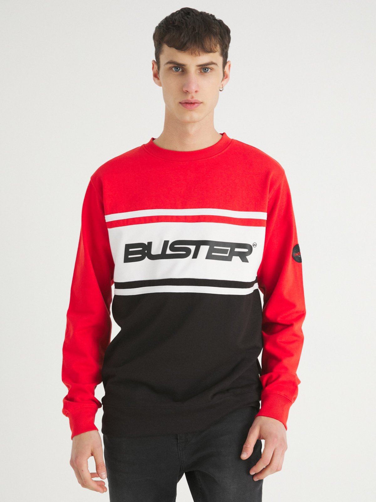 Sudadera color block texto | Sudaderas Hombre | INSIDE