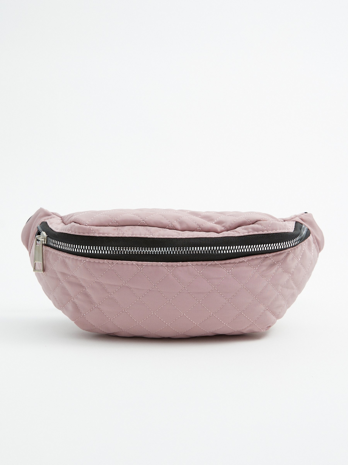 Quilted nylon fanny pack ochre
