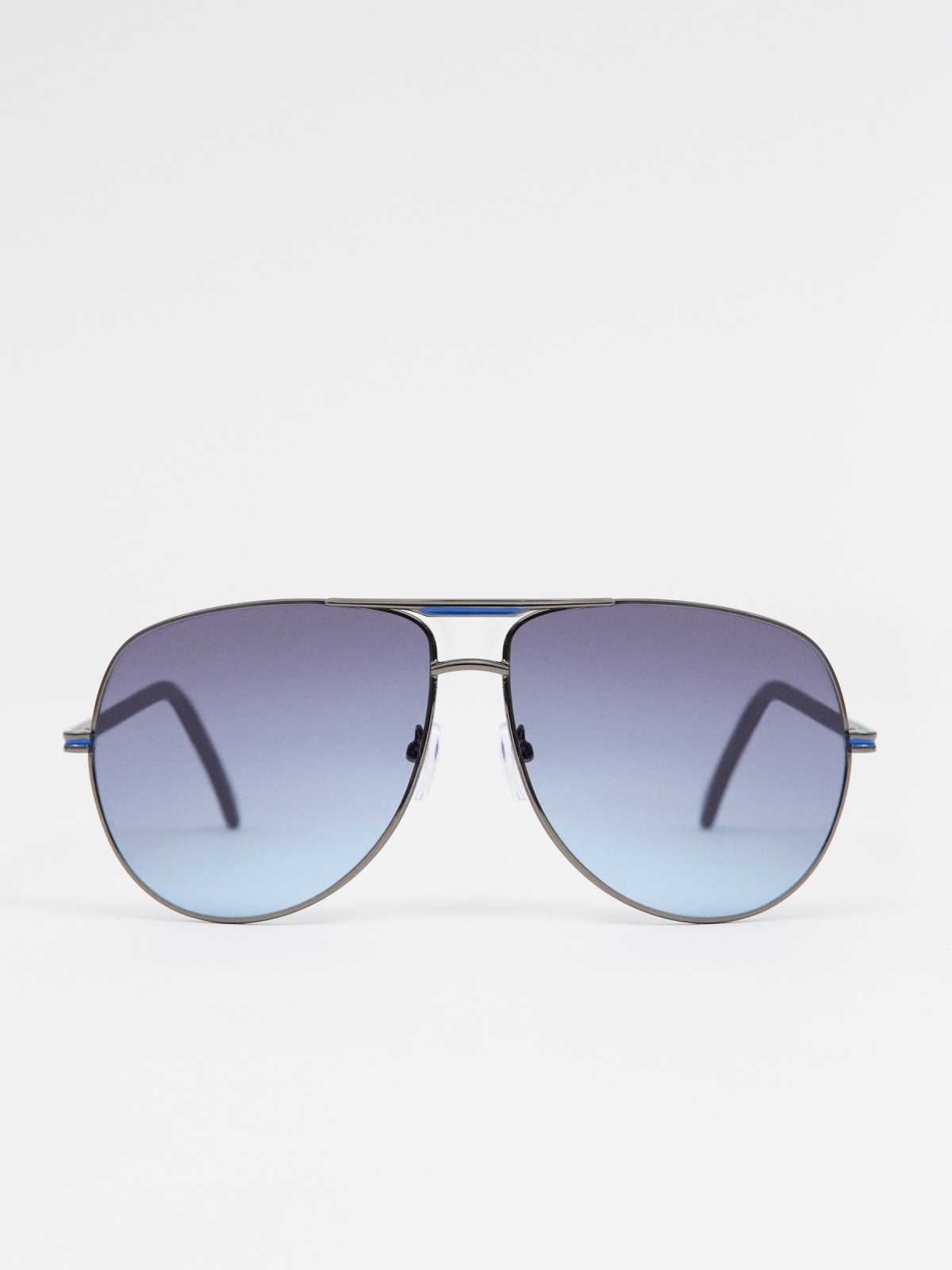 Óculos de sol metálicos de aviador azul