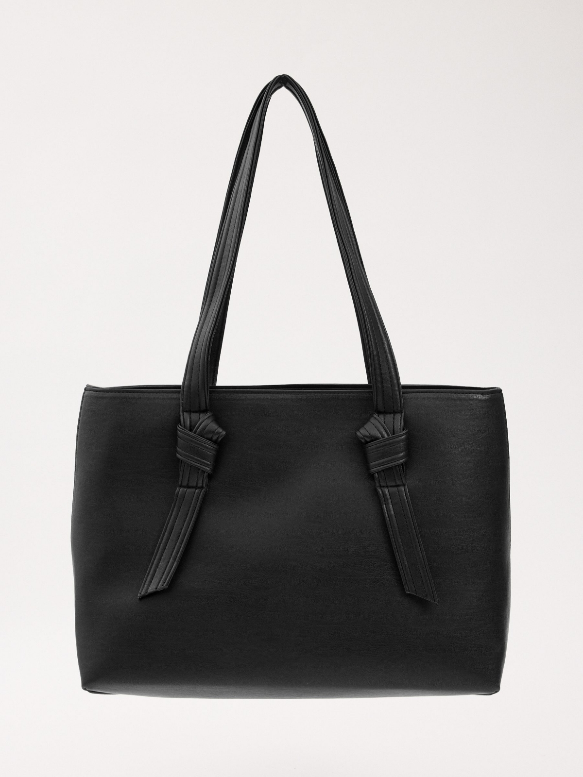 Black tote bag black