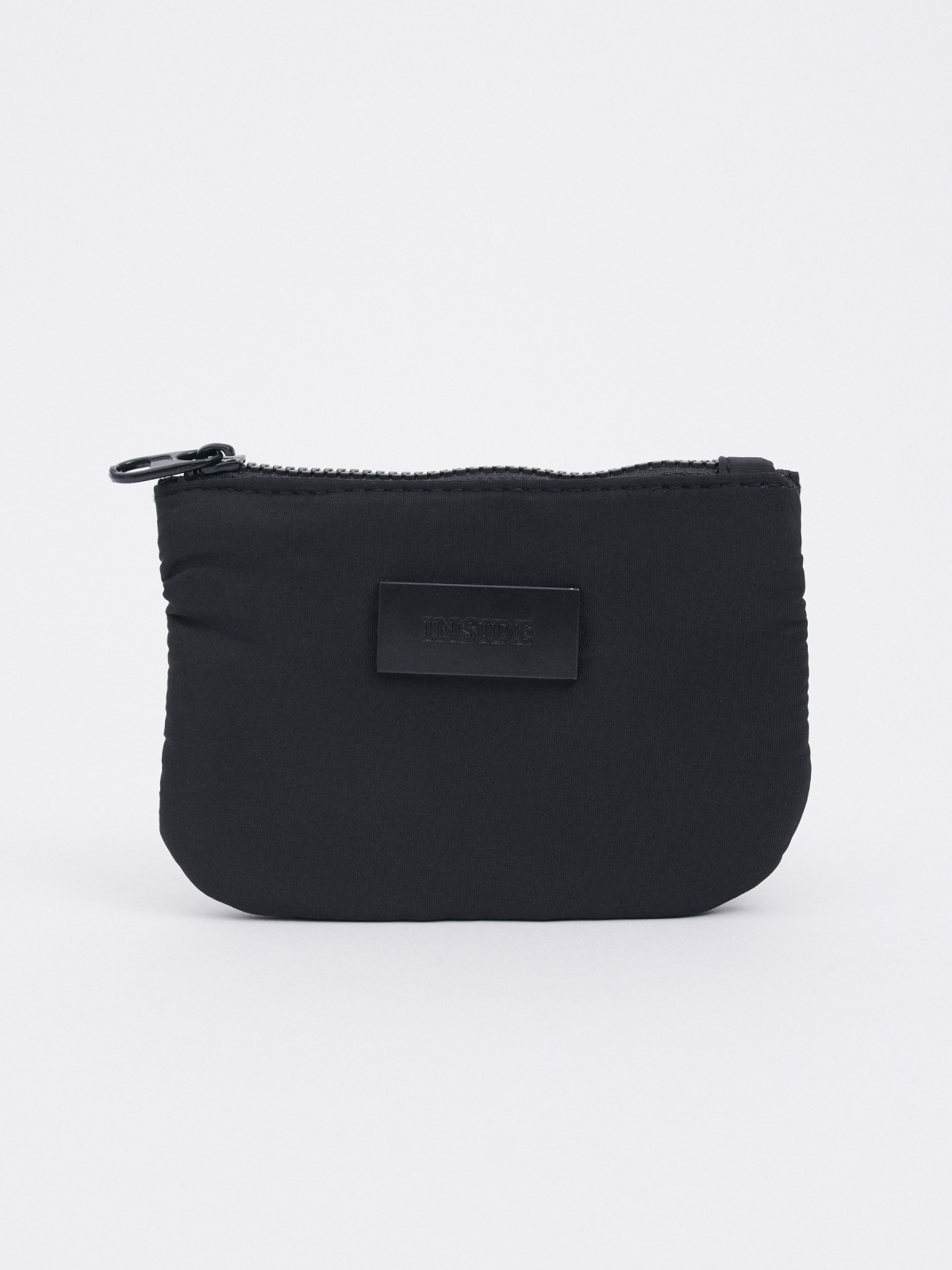 Black nylon purse black