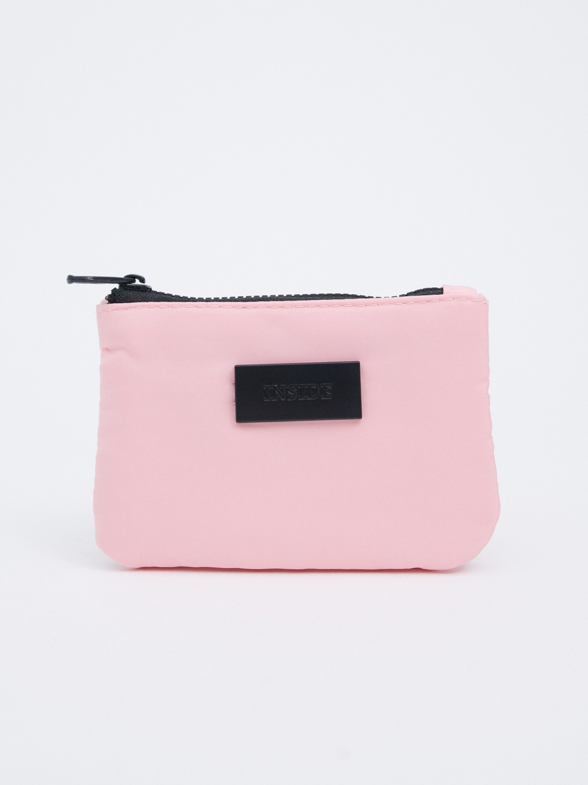 Pink nylon purse pink