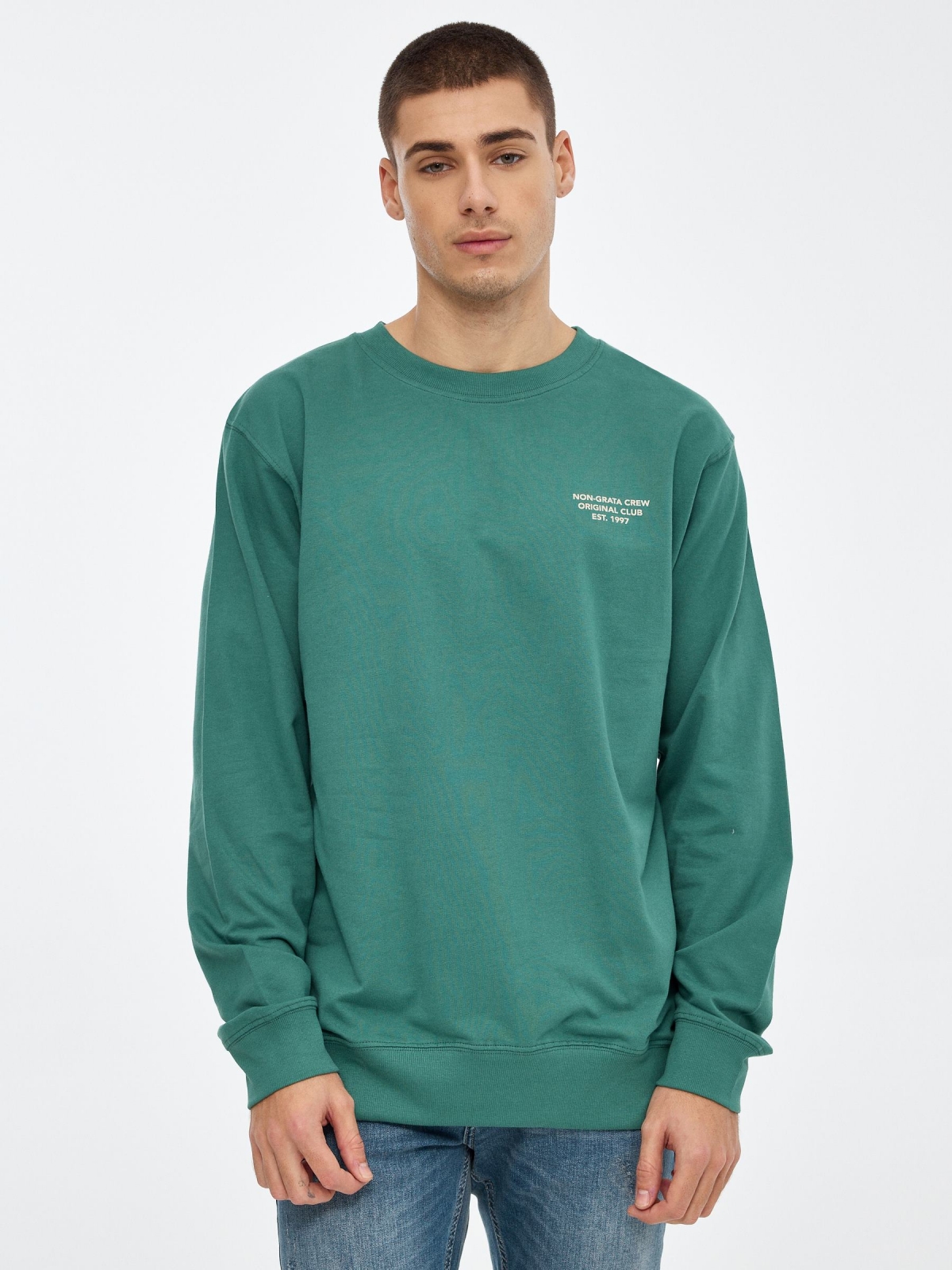 Original Club Sweatshirt emerald middle front view