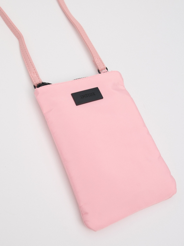 Pink smartphone bag pink back view