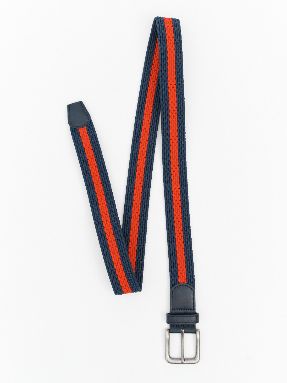 Combined braided belt navy
