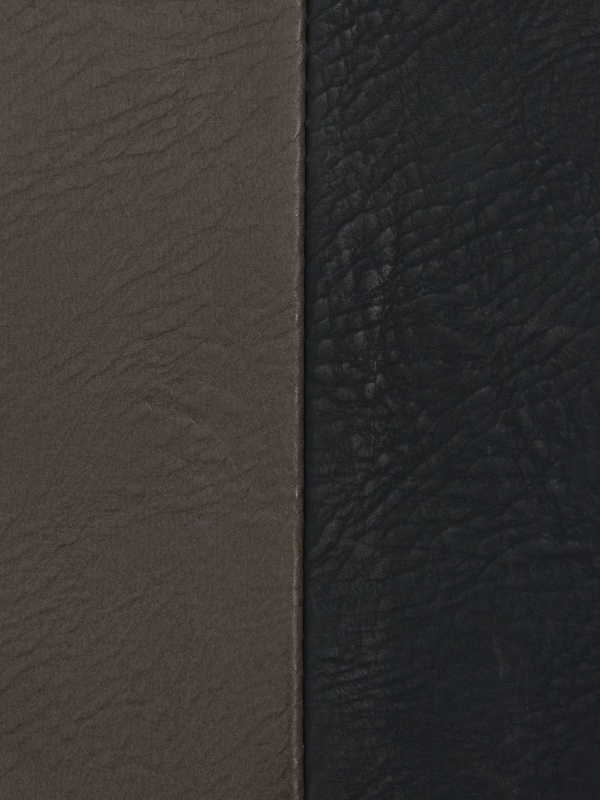 Two-tone faux leather wallet black detail view