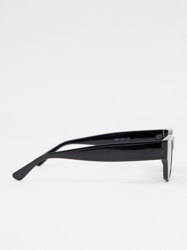 Black frame sunglasses black aerial view