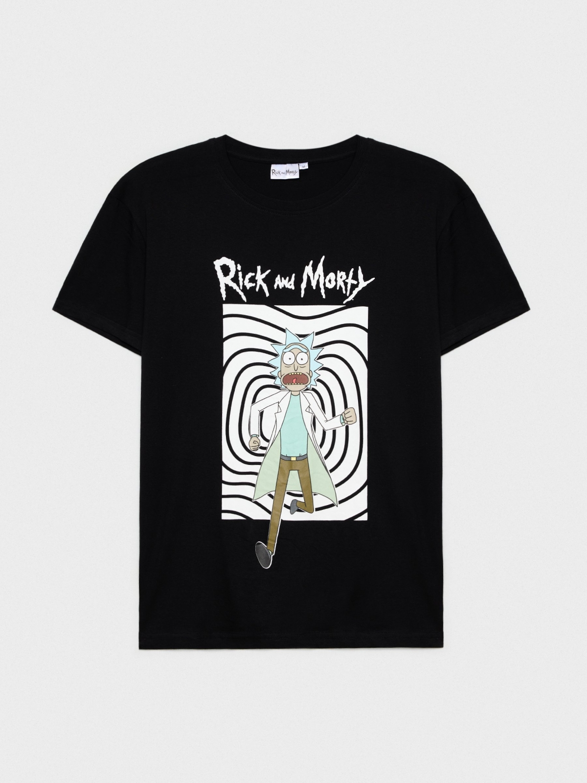  T-shirt com estampa Rick preto