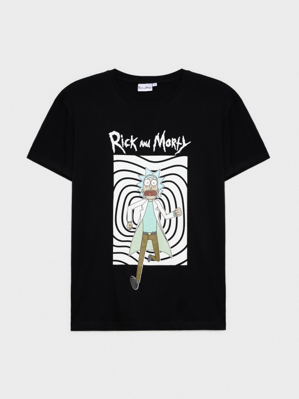  Camiseta estampado Rick negro