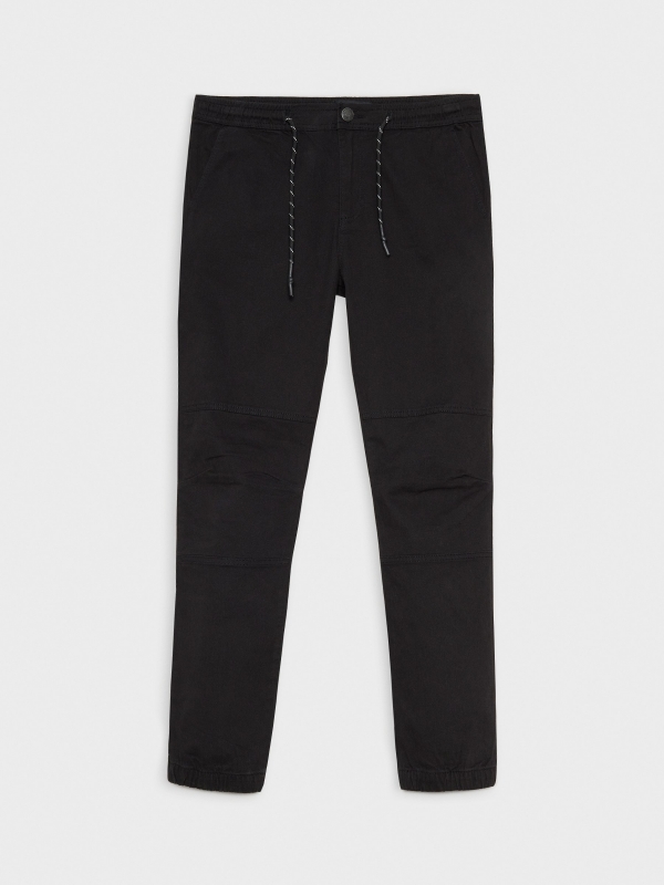  Knotted jogger pants black