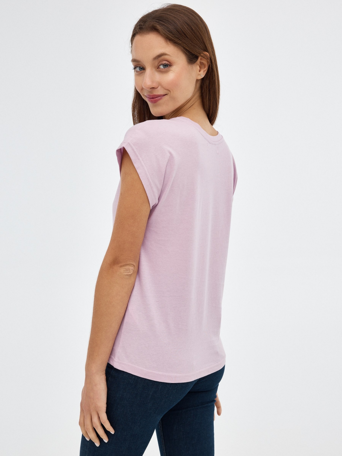 Will Be Fine T-shirt mauve middle back view