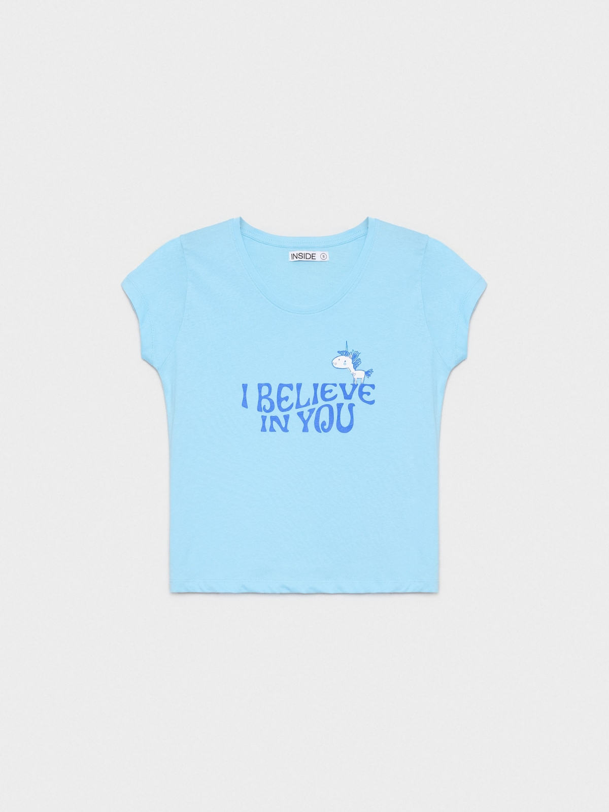  Acredito T-shirt azul claro