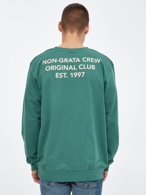 Original Club Sweatshirt emerald middle back view