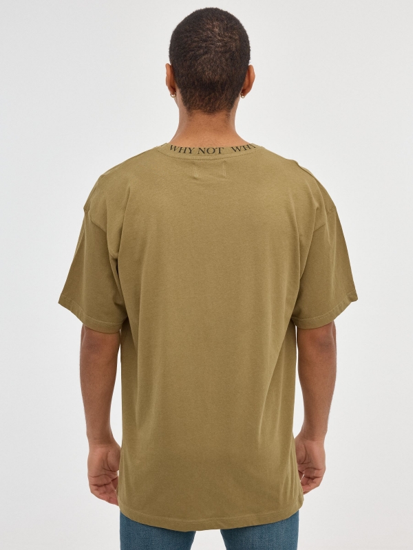 Why Not T-shirt khaki middle back view