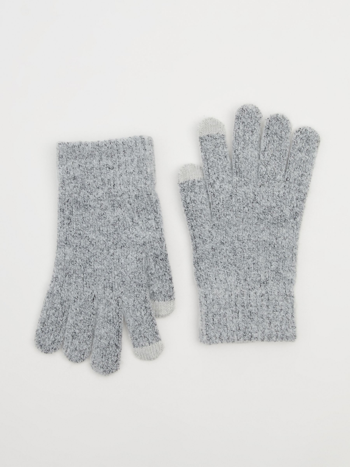 Marbled tactile glove grey
