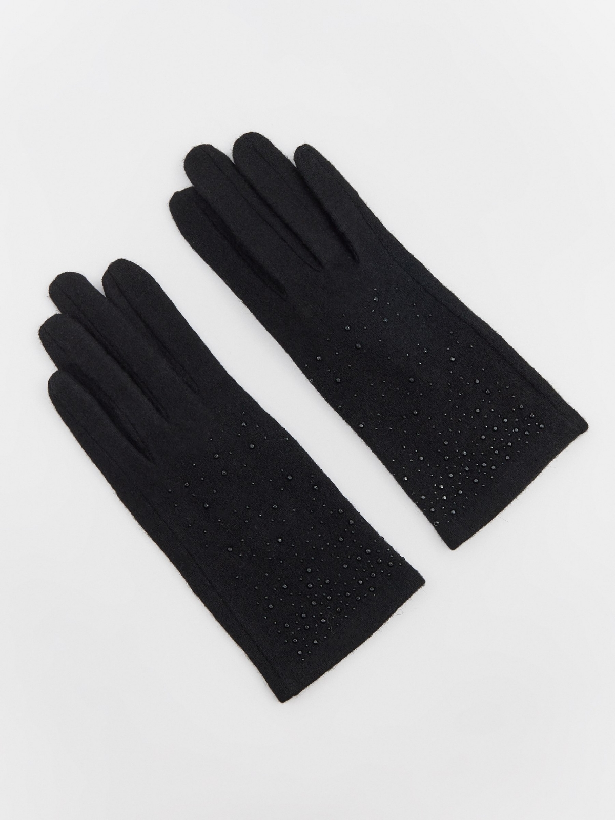Touchscreen strass gloves black