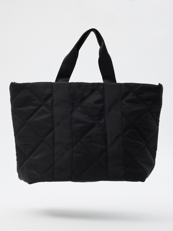 Black quilted bag black