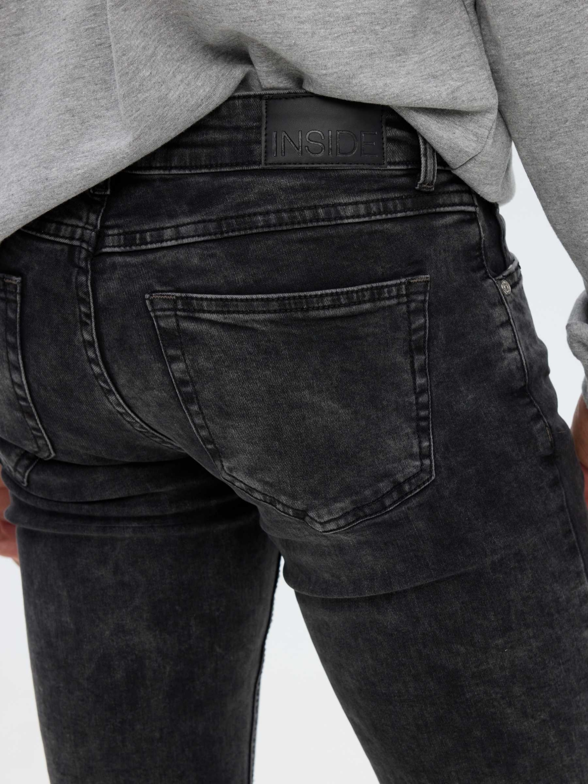 Super slim jeans dark grey detail view