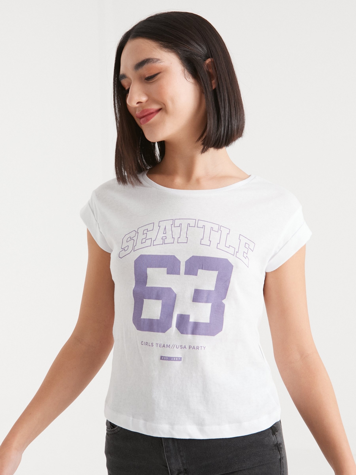 Women's Seattle Oversized Printed T-shirt