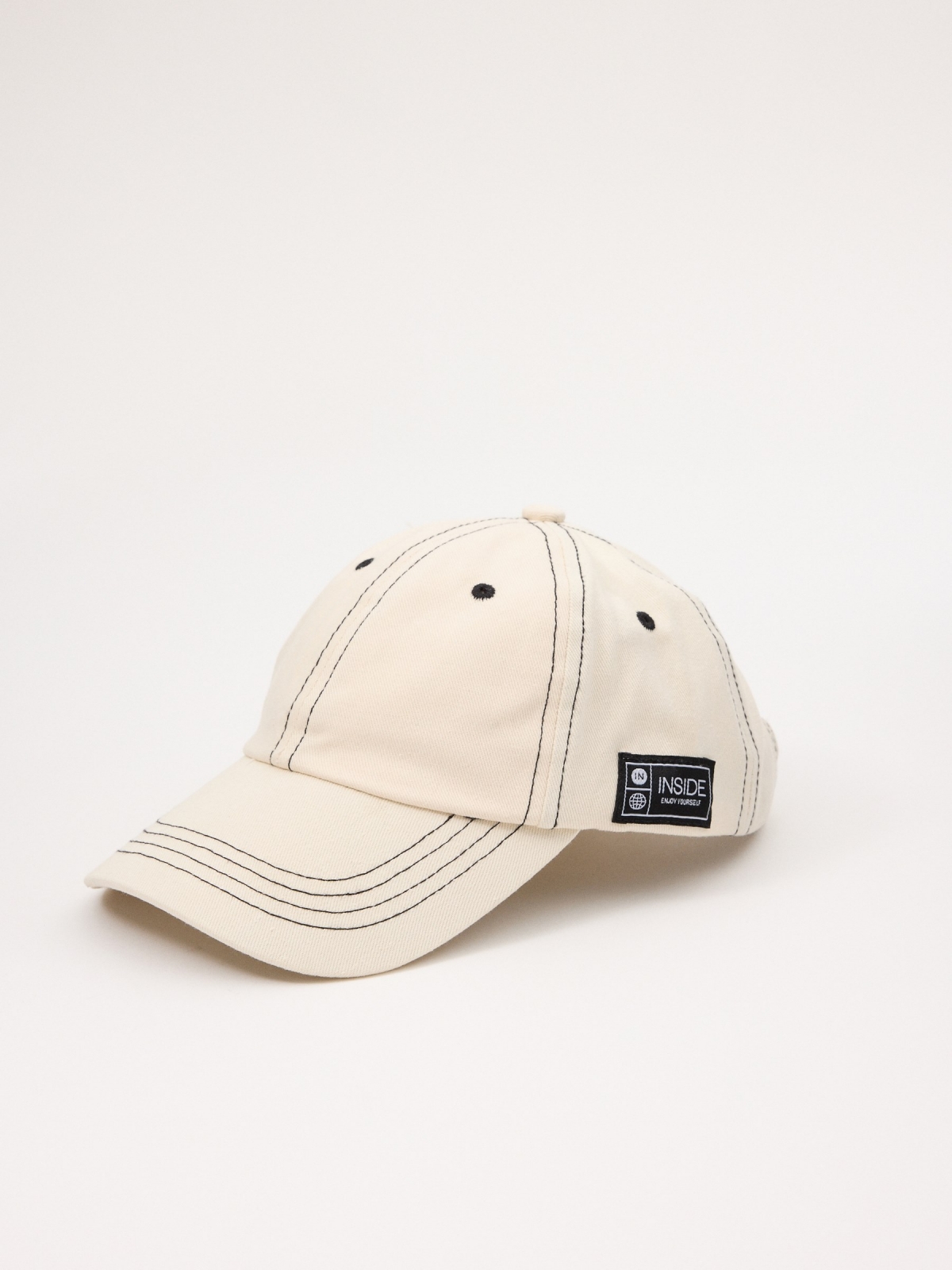 Baseball cap logo beige