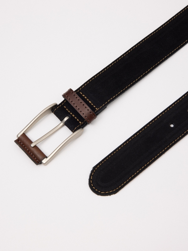 Square buckle leather belt buckle