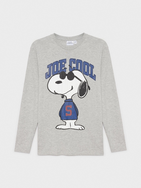  Camiseta manga larga Snoopy gris