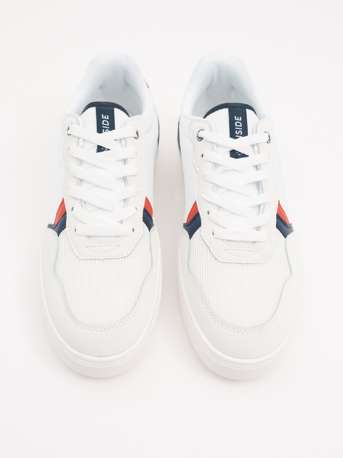 Combined casual sneaker white zenithal view