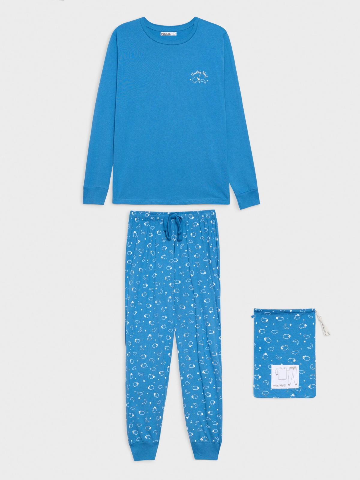 Pijama do Sono do País azul marinho