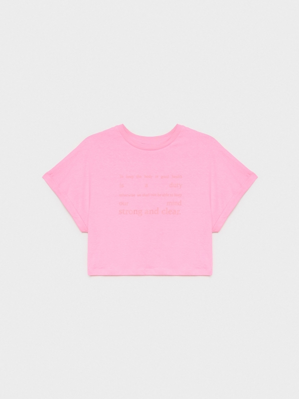 Strong&Clear crop top pink