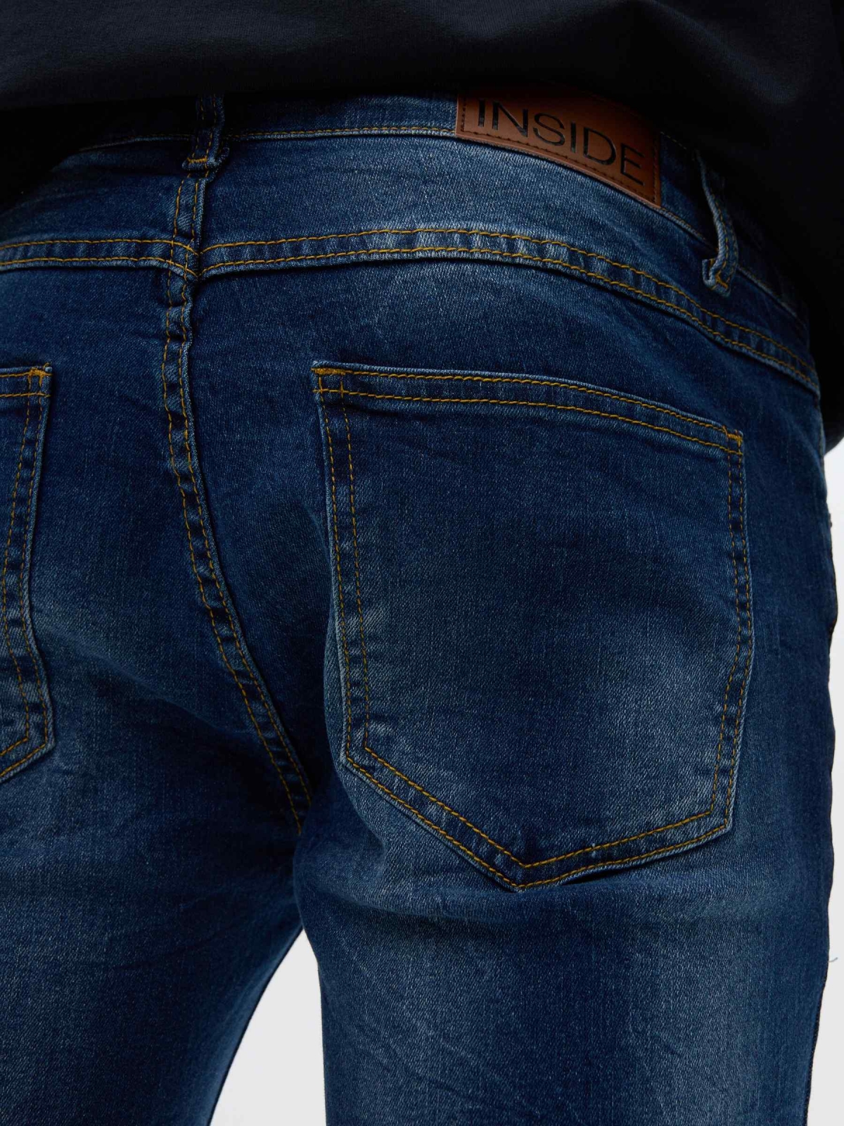 Jeans super slim azul oscuro vista detalle