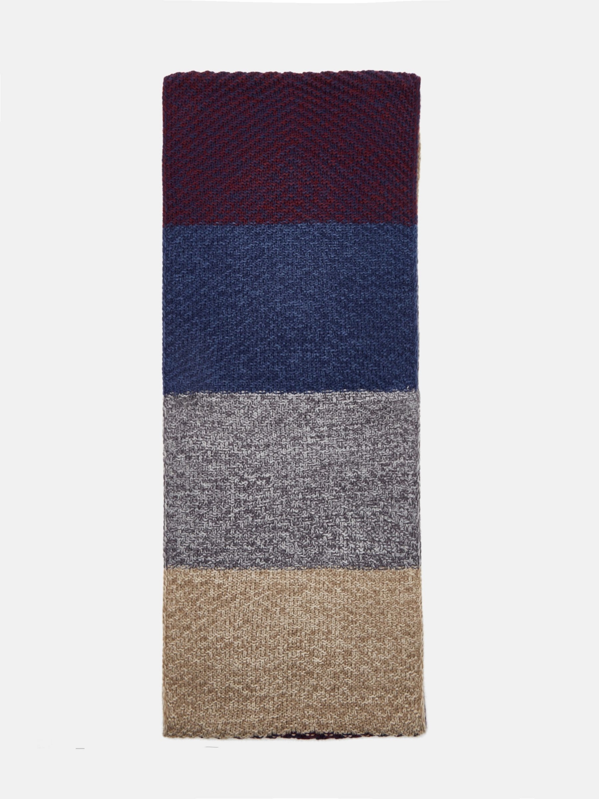 Men's tubular scarf rolled view