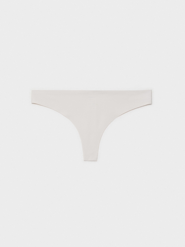 Pack 7 seamless neutral thongs front view