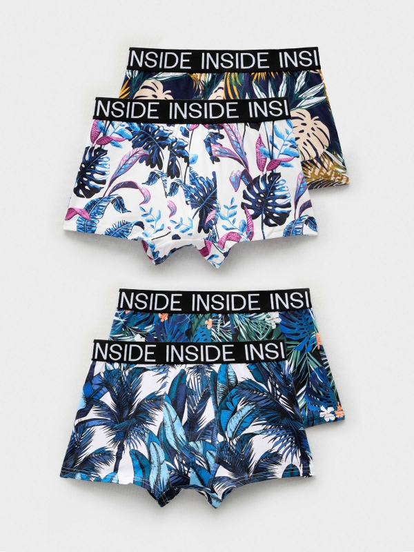 Boxer briefs print 4 pack middle front view