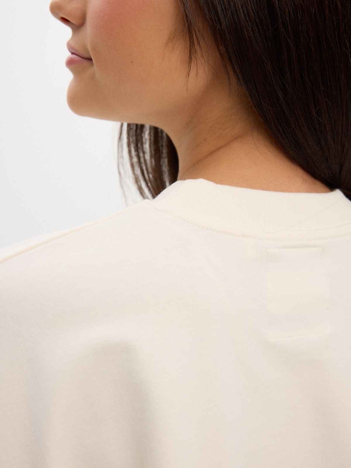 Sweatshirt sem capuz oversized off white vista detalhe