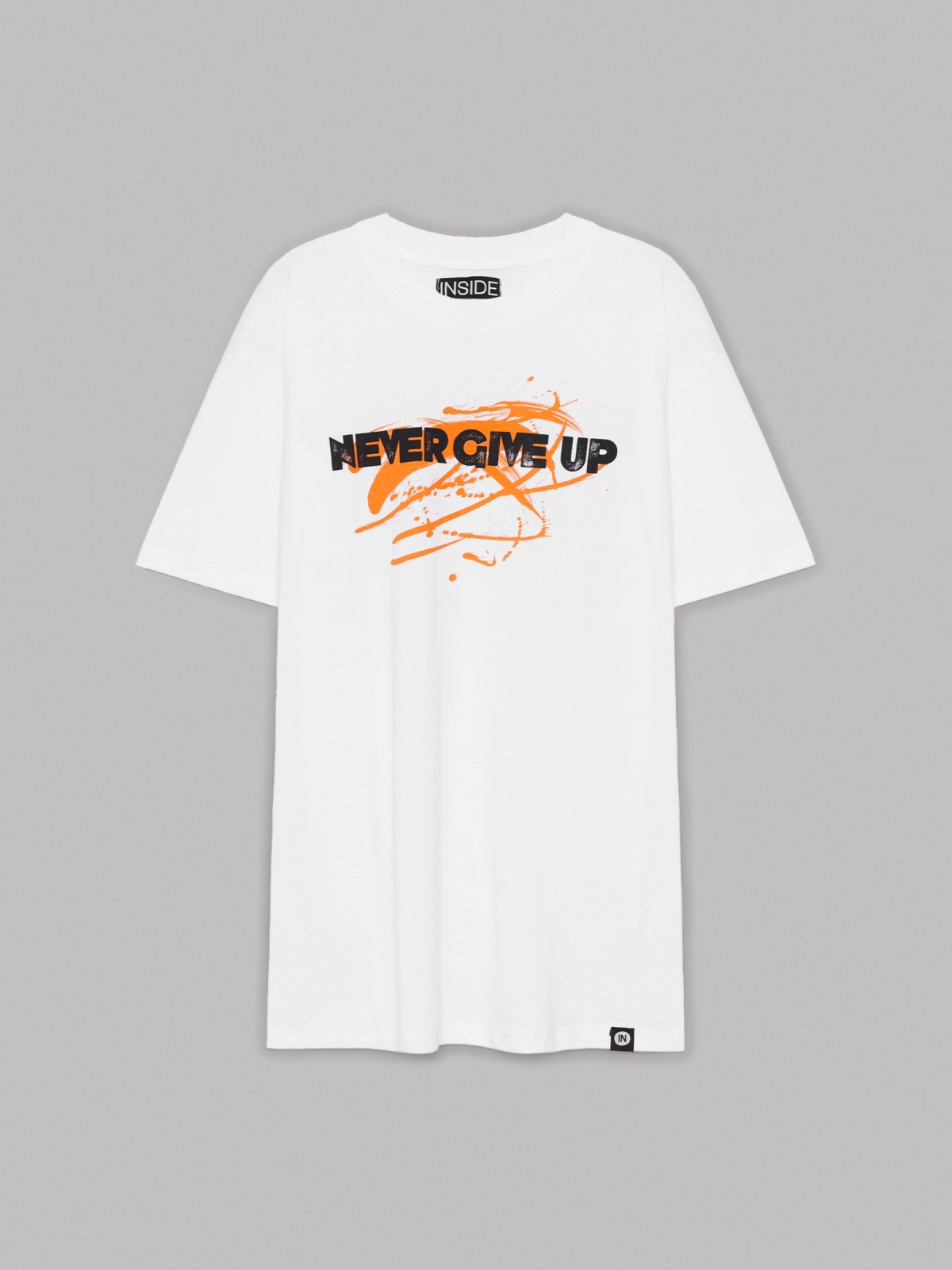  Never GiveUP T-shirt white