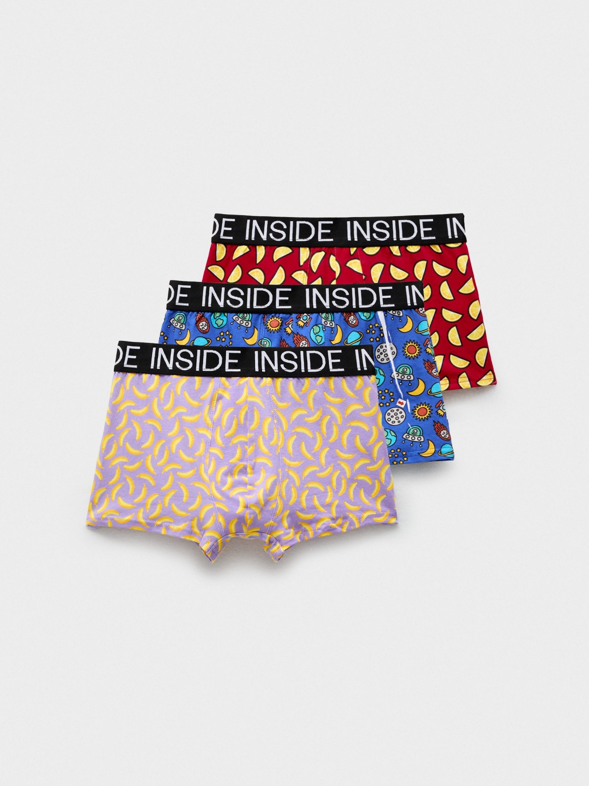 Boxer briefs print pack 3 middle front view
