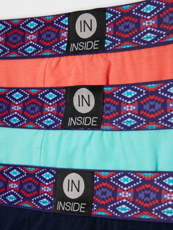 Printed boxer briefs for men multicolor with a model