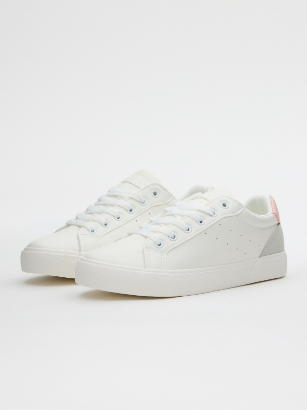 Sneakers Casual Tennis white 45º front view