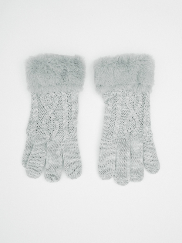 Grey touchscreen gloves grey