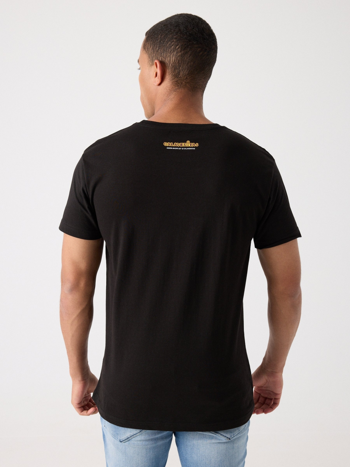 Calaveritas Megaskull t-shirt black middle back view