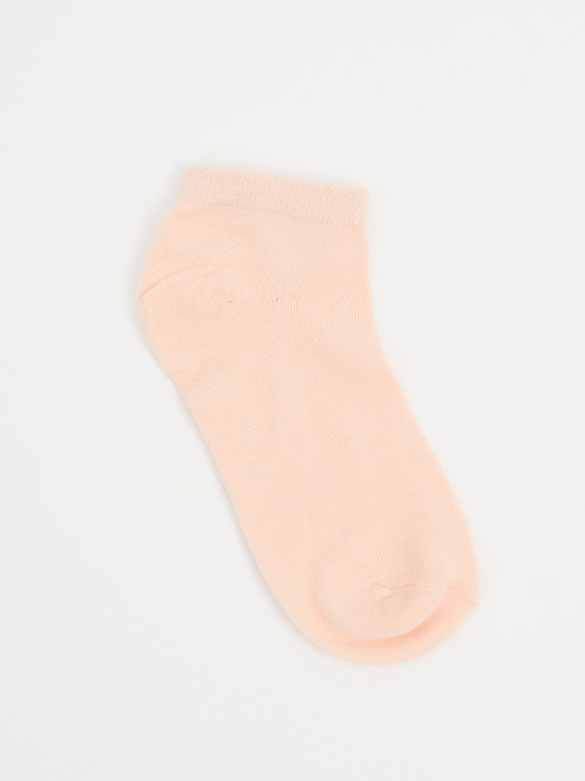 Pack of 5 colored ankle socks multicolor with a model