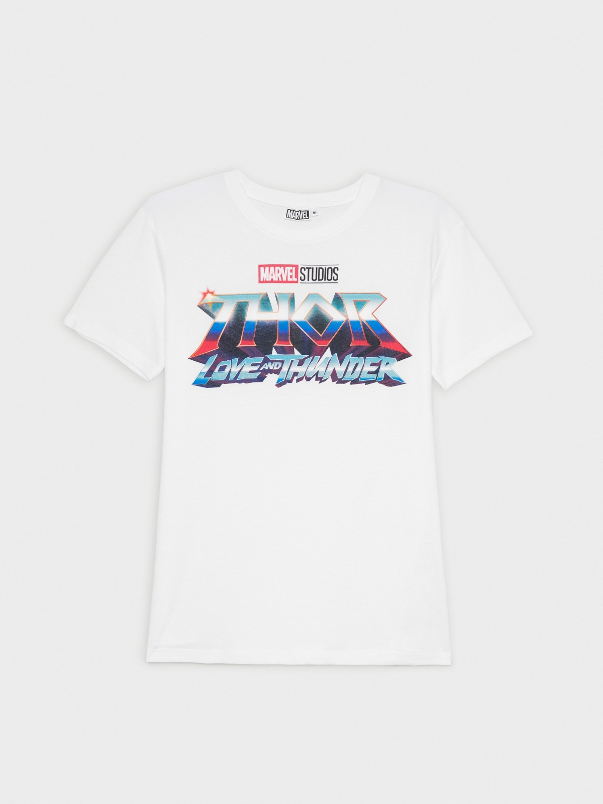  T-shirt Marvel com estampa Thor branco