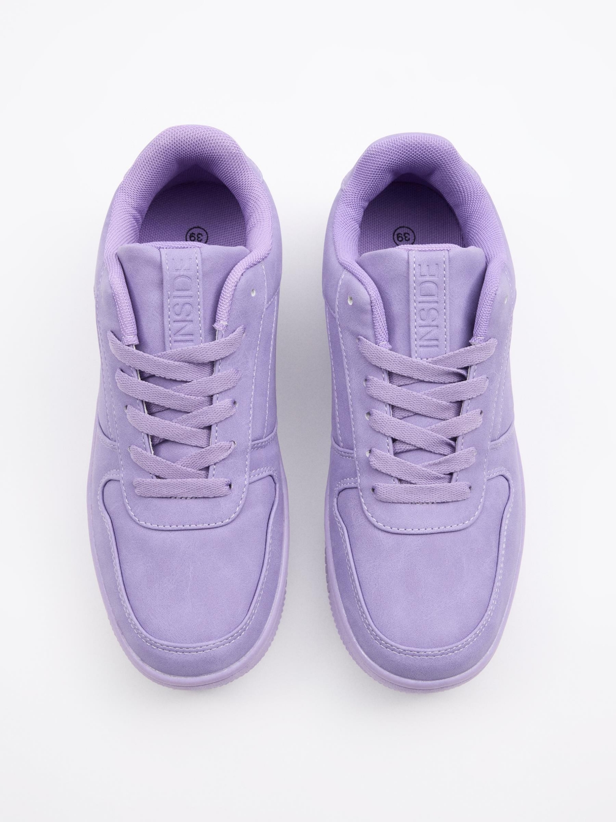 Combined casual sneaker mauve zenithal view