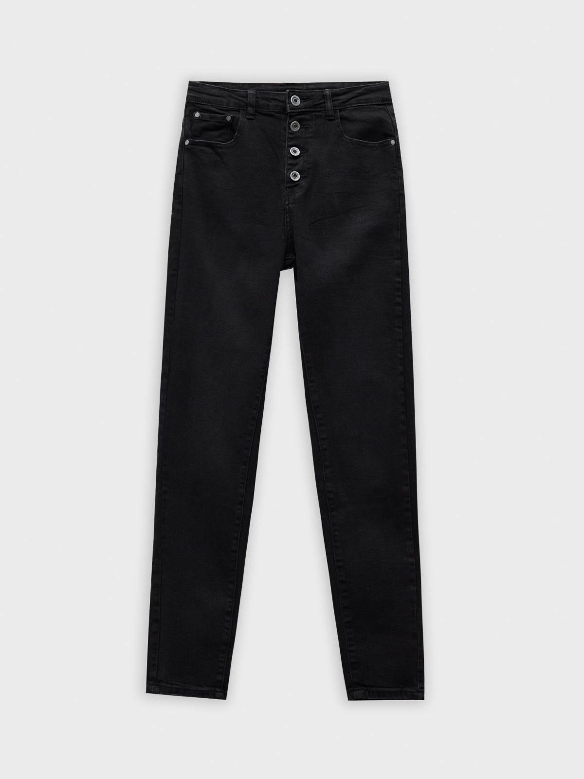  Skinny pants with buttons black