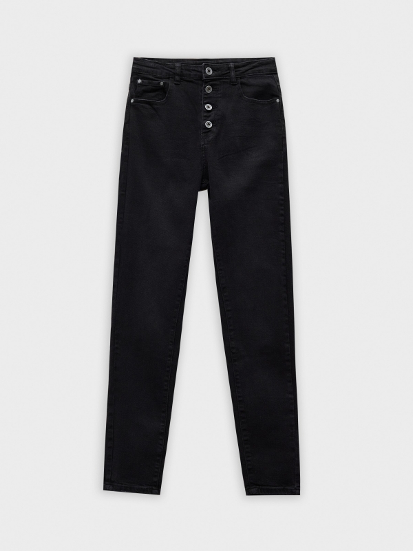 Skinny pants with buttons black