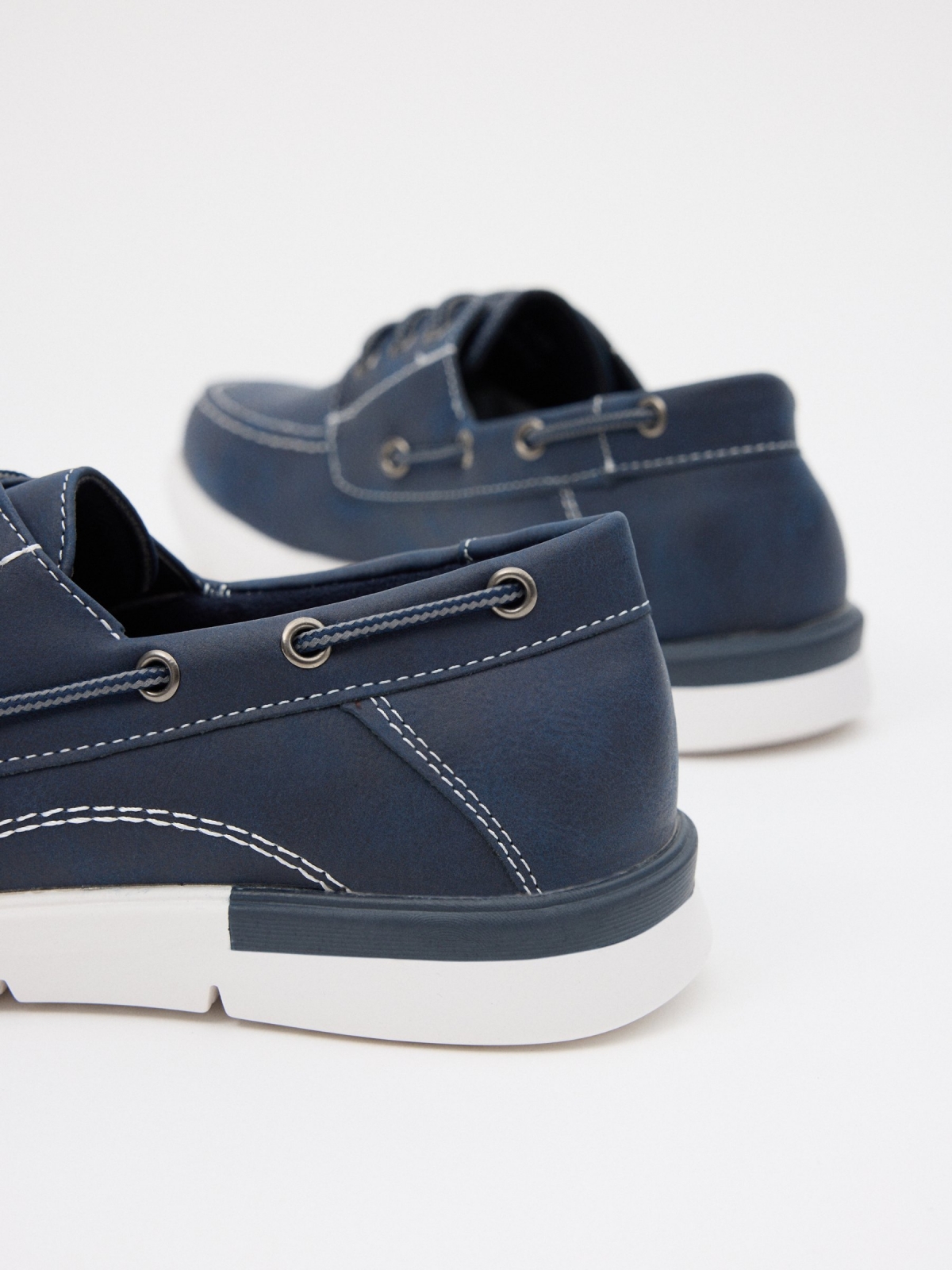 Combined nautical sport shoe navy detail view