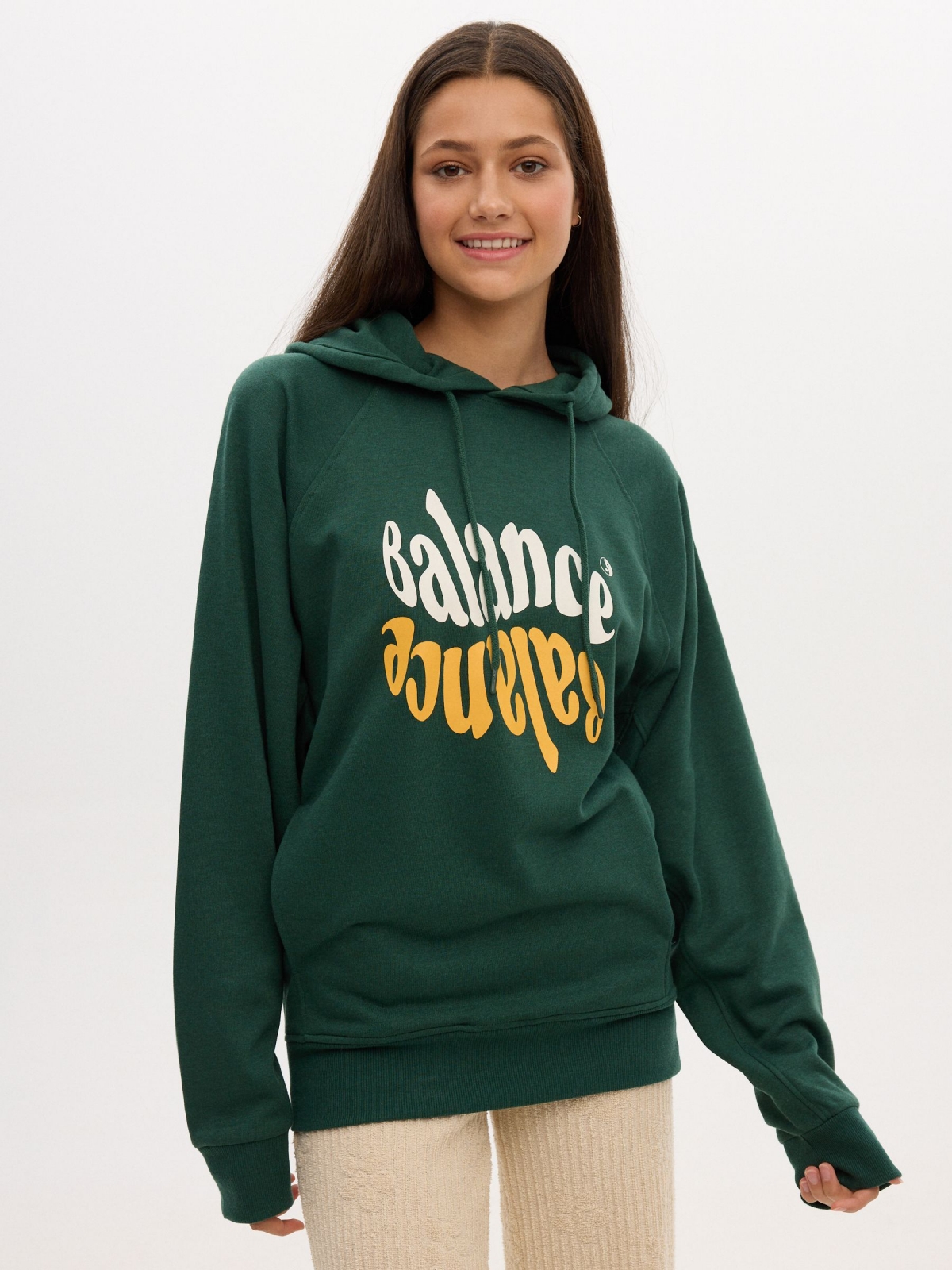 Balance Sweatshirt green middle front view