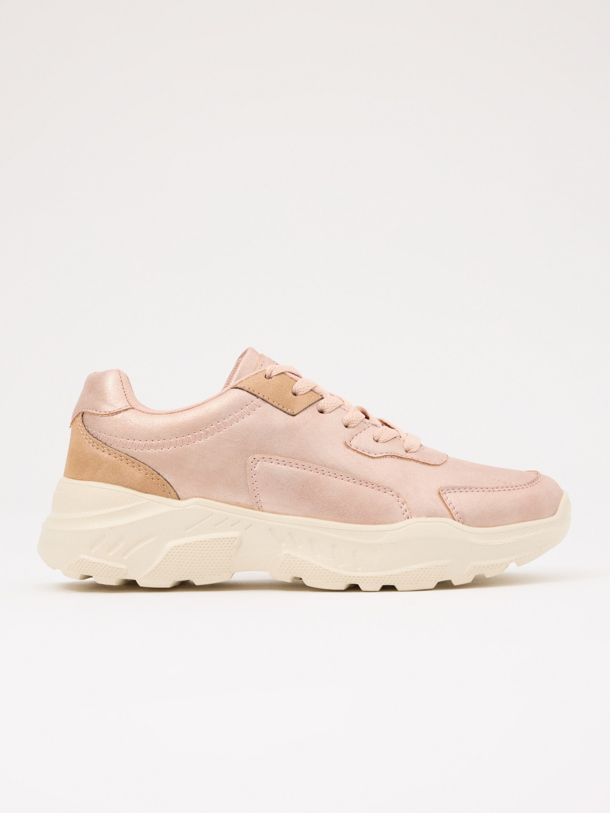 Casual fashion platform sneaker pink