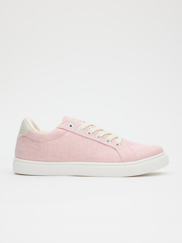 Basic casual canvas sneaker nude pink