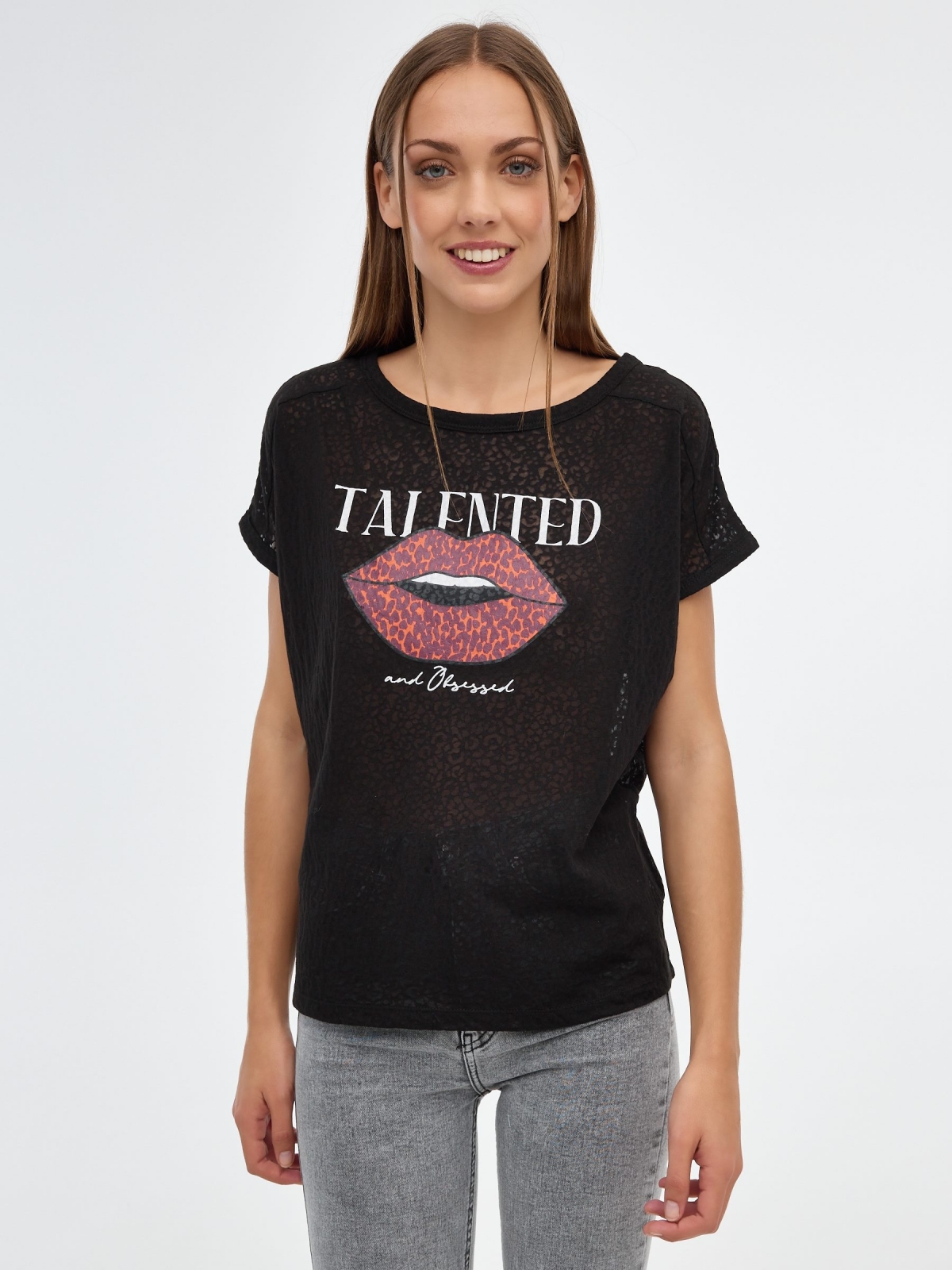 Talented T-shirt black middle front view